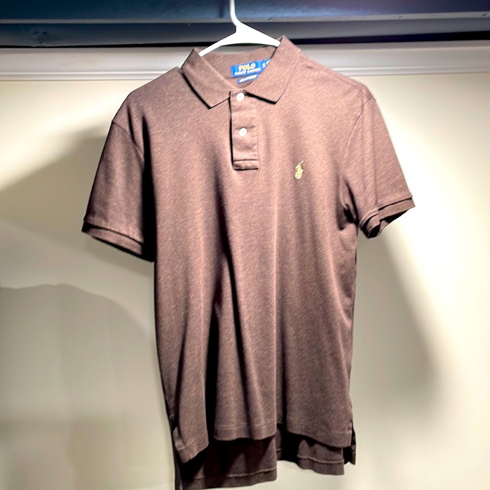 Polo by Ralph Lauren men’s Pima soft touch brown polo small